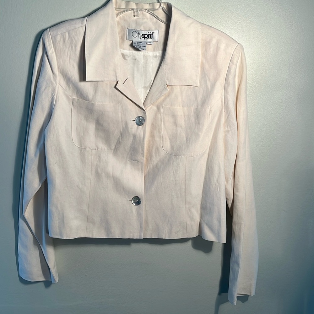City Spirit collection silk linen jacket